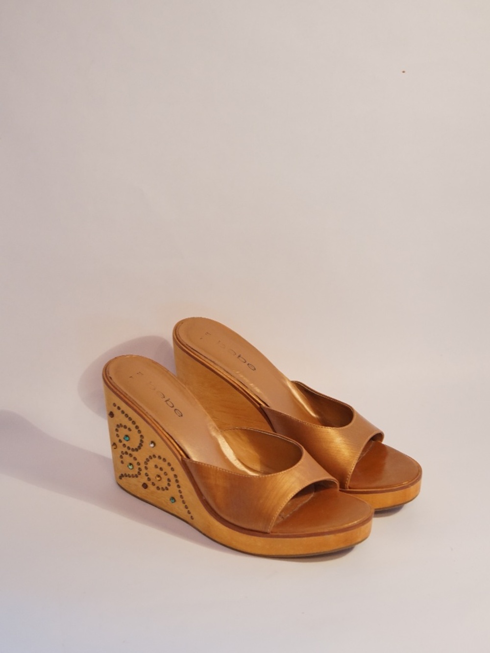 vintage y2k bebe wedge heels
